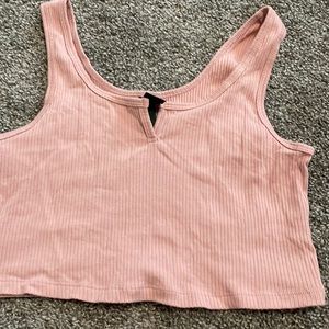 Pink crop top